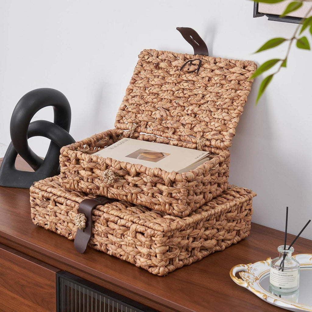 Handcrafted Storage Box made of Braided Natural Material | Kelmera