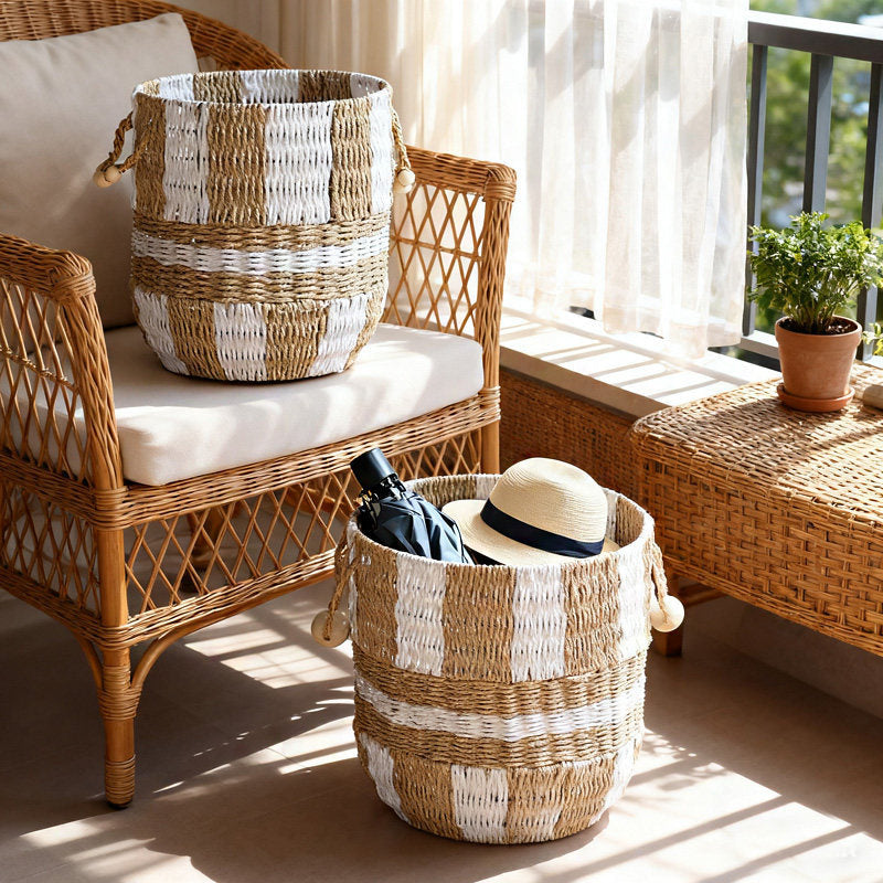 Handcrafted Storage Bucket made of Pocket Fabric | Kelmera