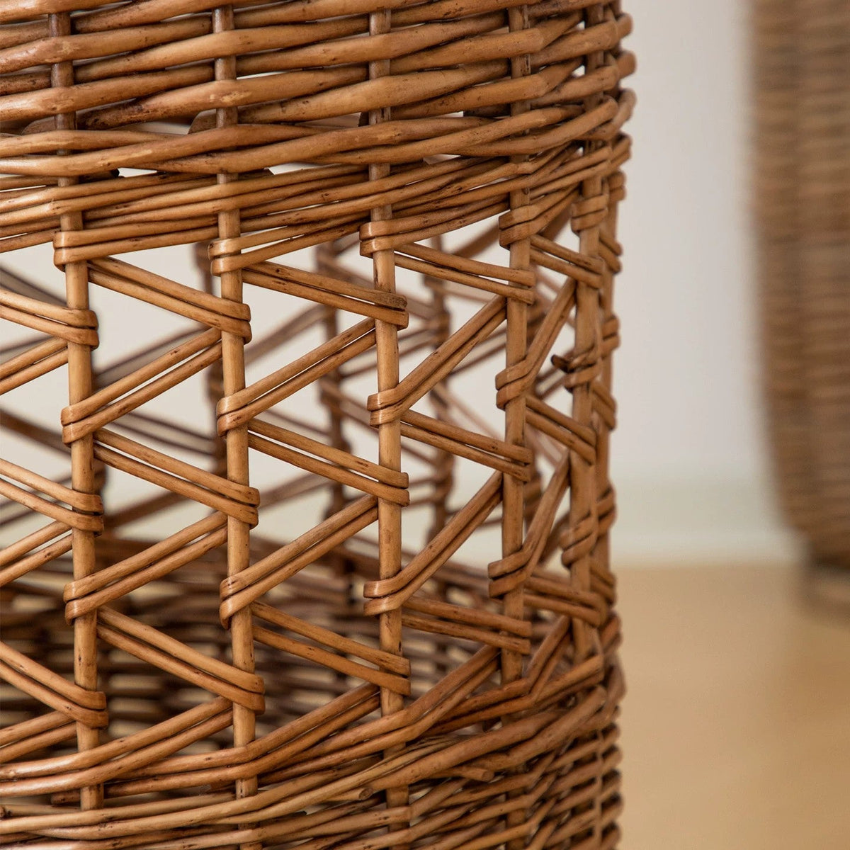 Handcrafted Willow Basket with Cotton Lining | Kelmera