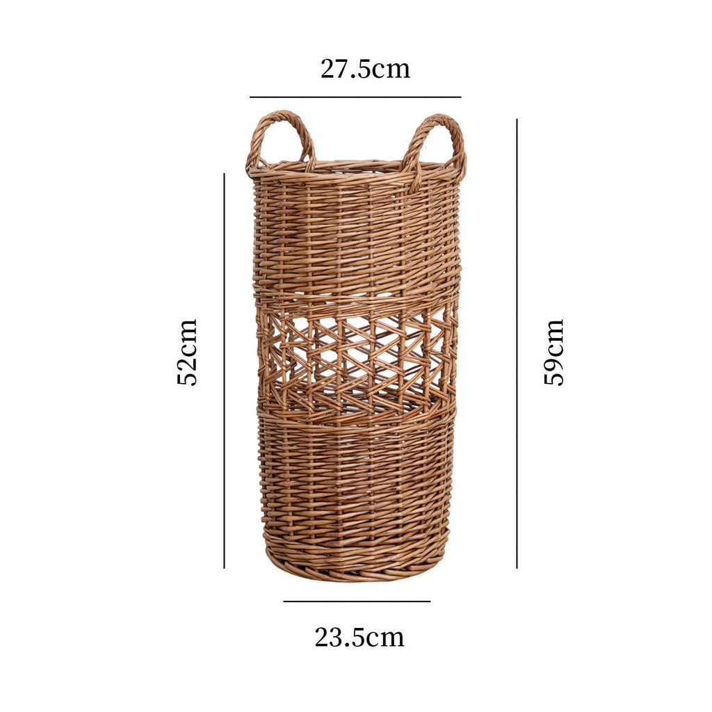 Handcrafted Willow Basket with Cotton Lining | Kelmera