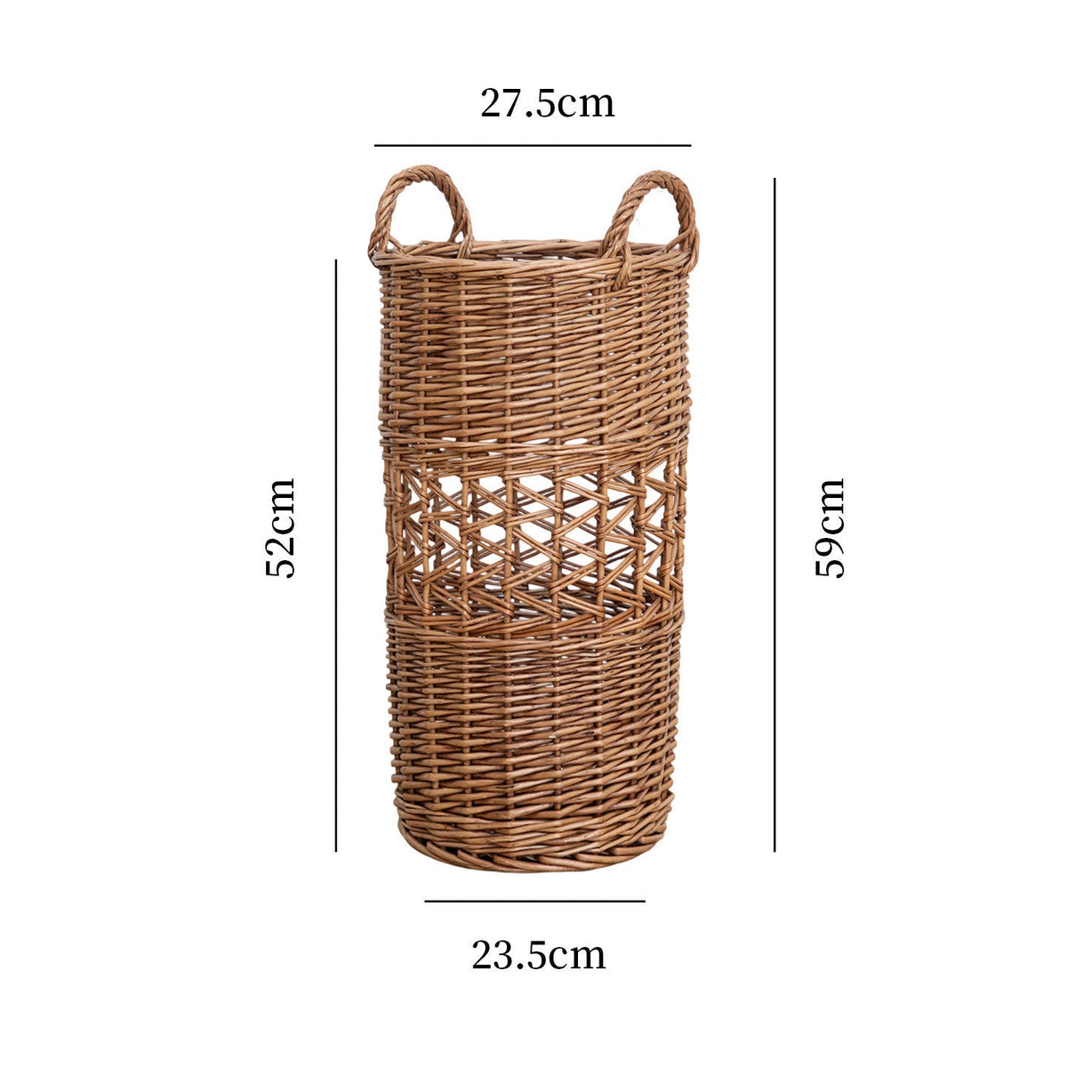 Handcrafted Willow Basket with Cotton Lining | Kelmera