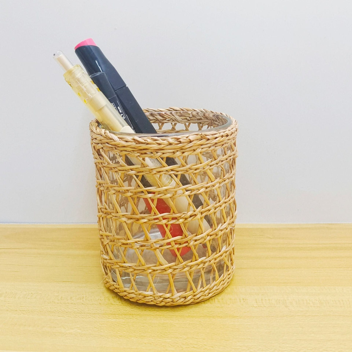Handcrafted Woven Glass Holder | Kelmera