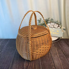 Handcrafted Woven Storage Basket Beige | Kelmera
