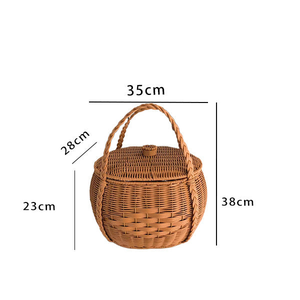 Handcrafted Woven Storage Basket Beige | Kelmera