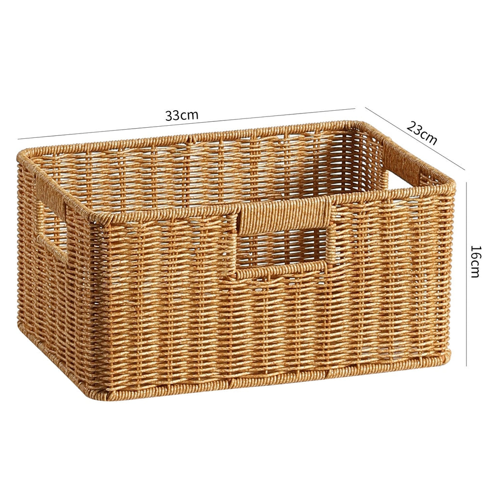 Handcrafted Woven Storage Box Light Brown | Kelmera