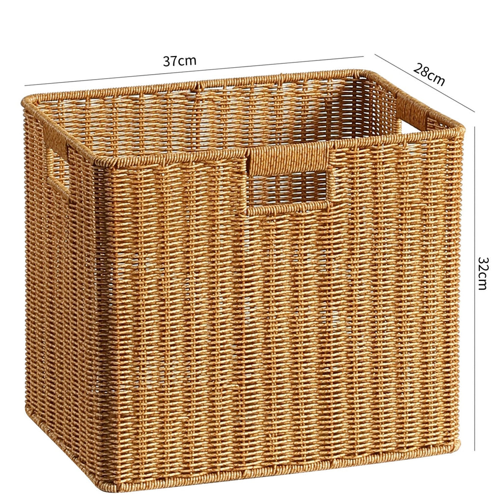 Handcrafted Woven Storage Box Light Brown | Kelmera