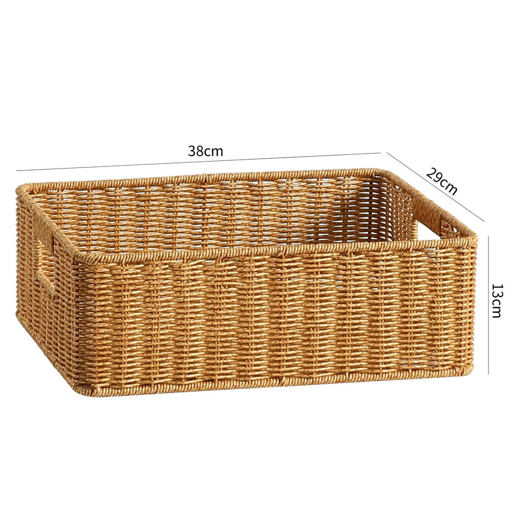 Handcrafted Woven Storage Box Light Brown | Kelmera