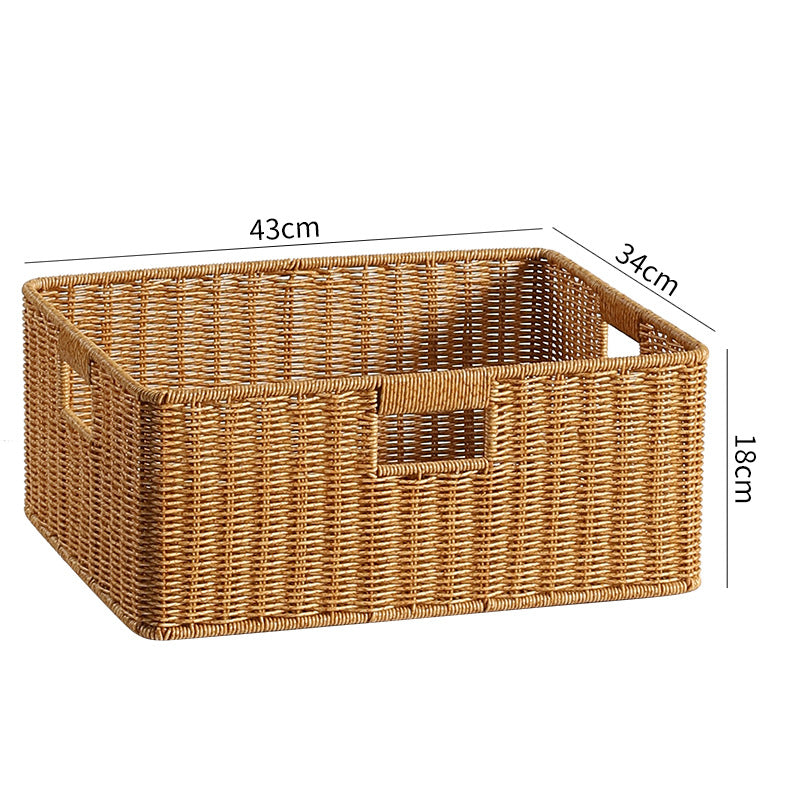 Handcrafted Woven Storage Box Light Brown | Kelmera