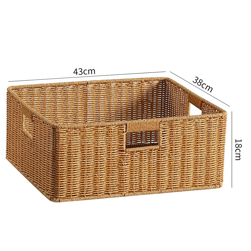 Handcrafted Woven Storage Box Light Brown | Kelmera