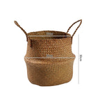 Handcrafted Woven Storage Bucket Orange Coffee | Kelmera
