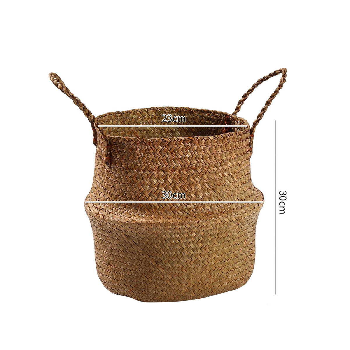 Handcrafted Woven Storage Bucket Orange Coffee | Kelmera