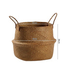 Handcrafted Woven Storage Bucket Orange Coffee | Kelmera