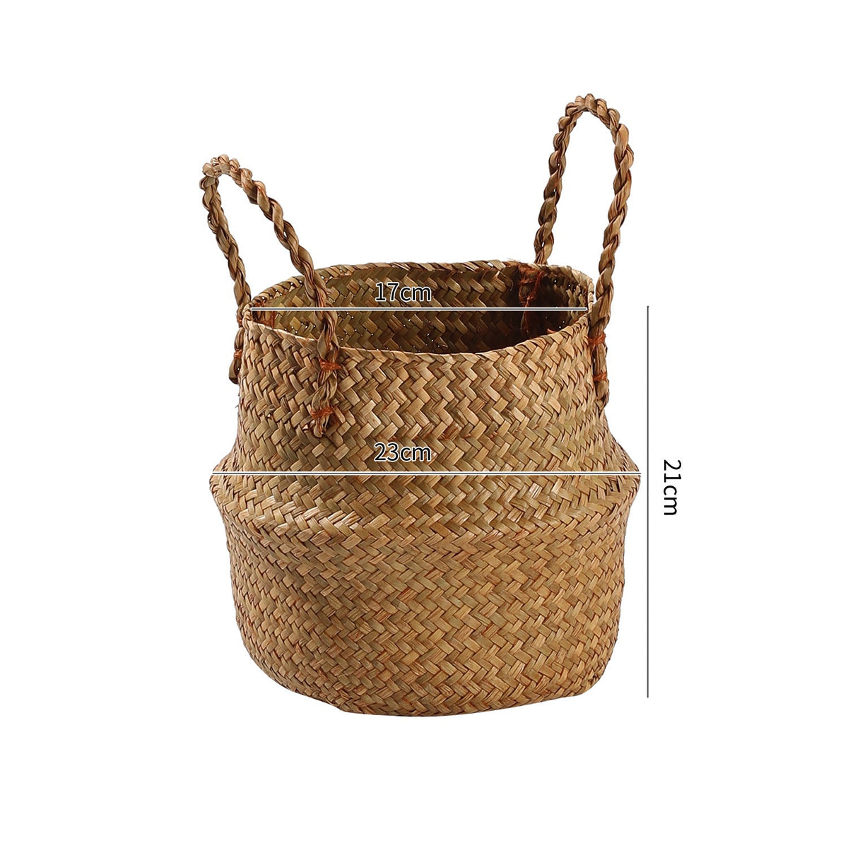 Handcrafted Woven Storage Bucket Orange Coffee | Kelmera