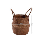 Handcrafted Woven Storage Bucket Orange Coffee | Kelmera