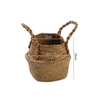 Handcrafted Woven Storage Bucket Orange Coffee | Kelmera