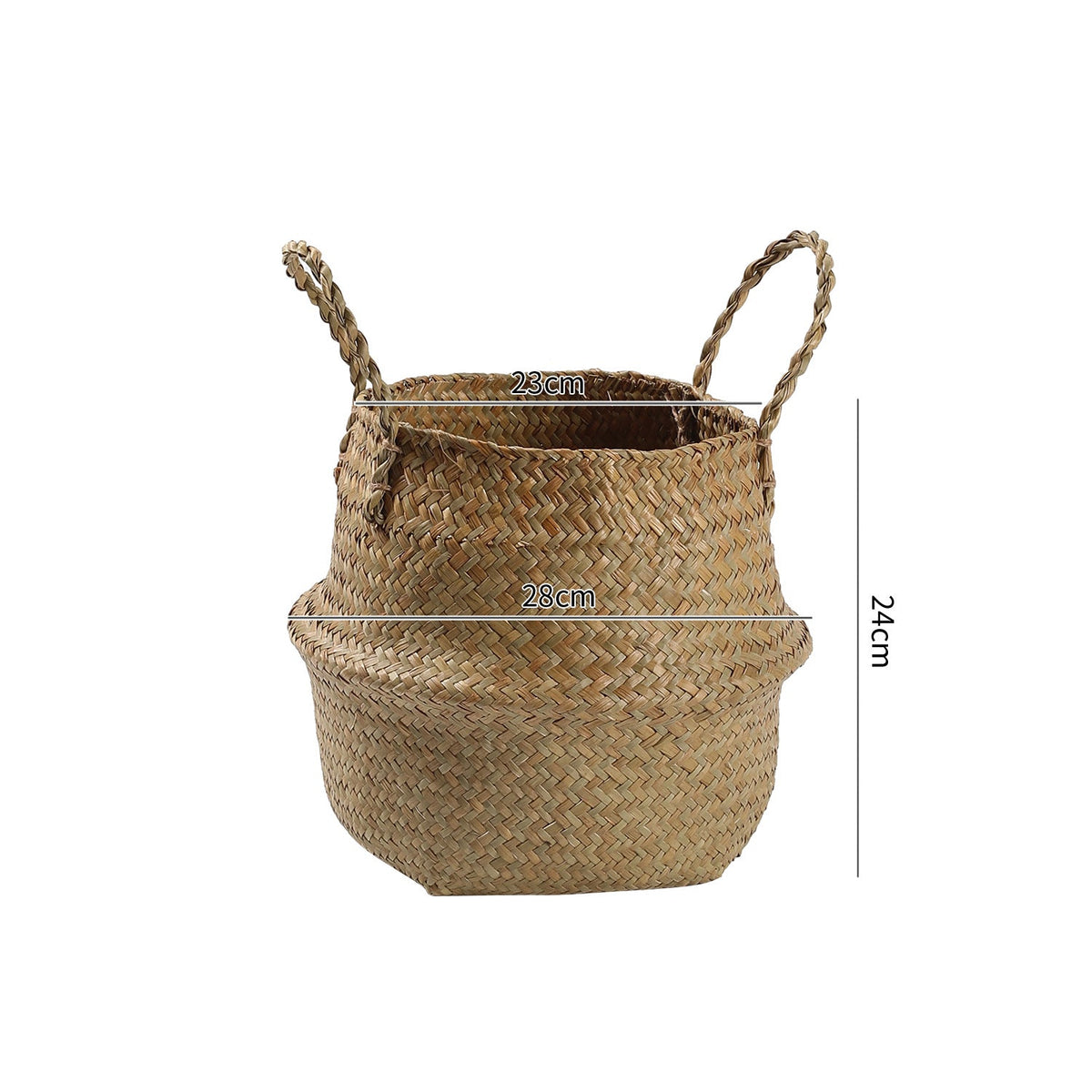 Handcrafted Woven Storage Bucket Orange Coffee | Kelmera