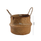 Handcrafted Woven Storage Bucket Orange Coffee | Kelmera