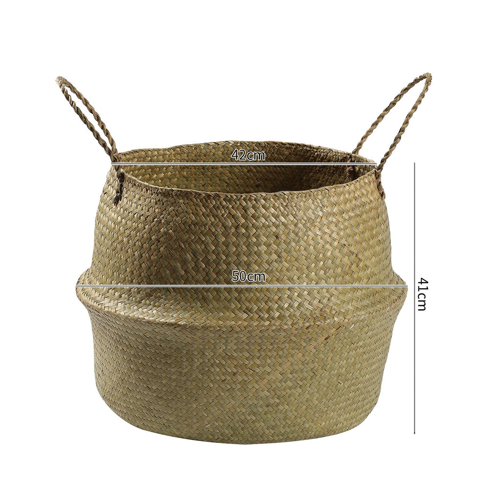 Handcrafted Woven Storage Bucket Orange Coffee | Kelmera
