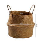 Handcrafted Woven Storage Bucket Orange Coffee | Kelmera