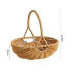 Handcrafted Woven Utility Basket Light Brown | Kelmera