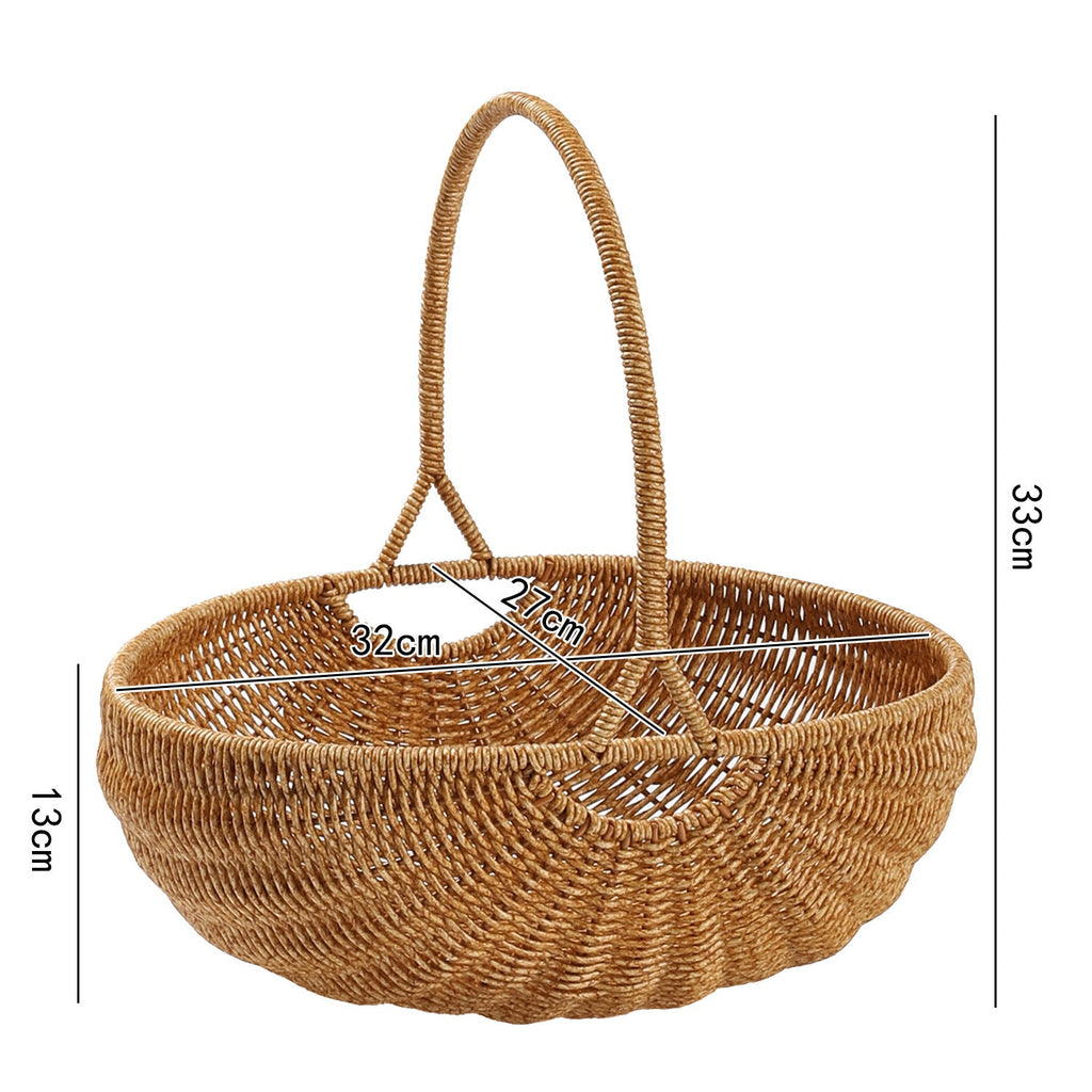 Handcrafted Woven Utility Basket Light Brown | Kelmera