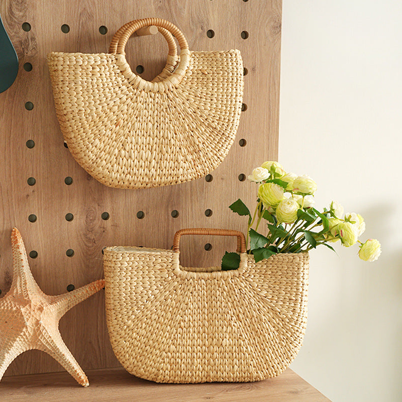 Handmade Beach Bag made of Braided Rattan | Kelmera