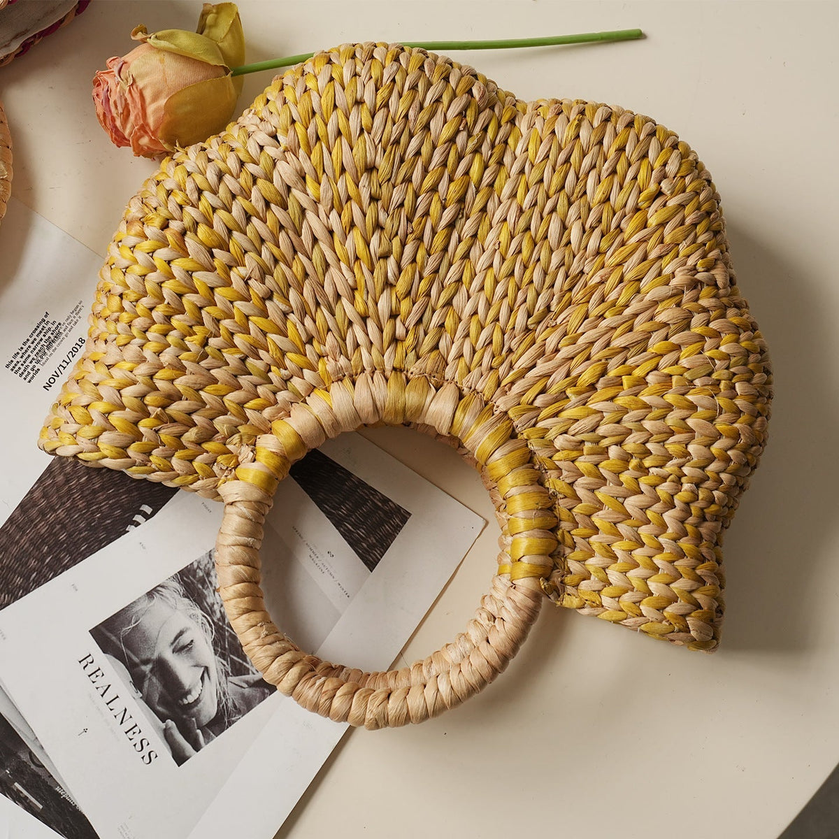 Handmade Beach Bag made of Braided Seagrass | Kelmera