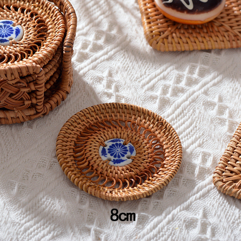 Handmade Coasters made of Woven Material | Kelmera