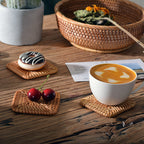 Handmade Coasters made of Woven Material | Kelmera