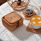 Handmade Coasters made of Woven Material | Kelmera