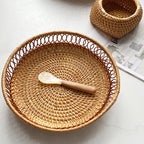 Handmade Fruit and Snack Basket Woven Natural Fiber Handcrafted | Kelmera
