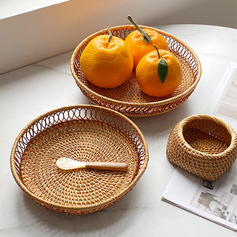 Handmade Fruit and Snack Basket Woven Natural Fiber Handcrafted | Kelmera