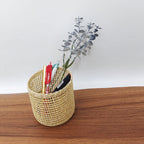 Handmade Natural Fiber Decorative Basket | Kelmera