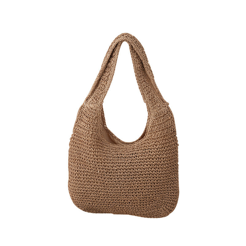 Handmade Wicker Bag Brown Beige | Kelmera
