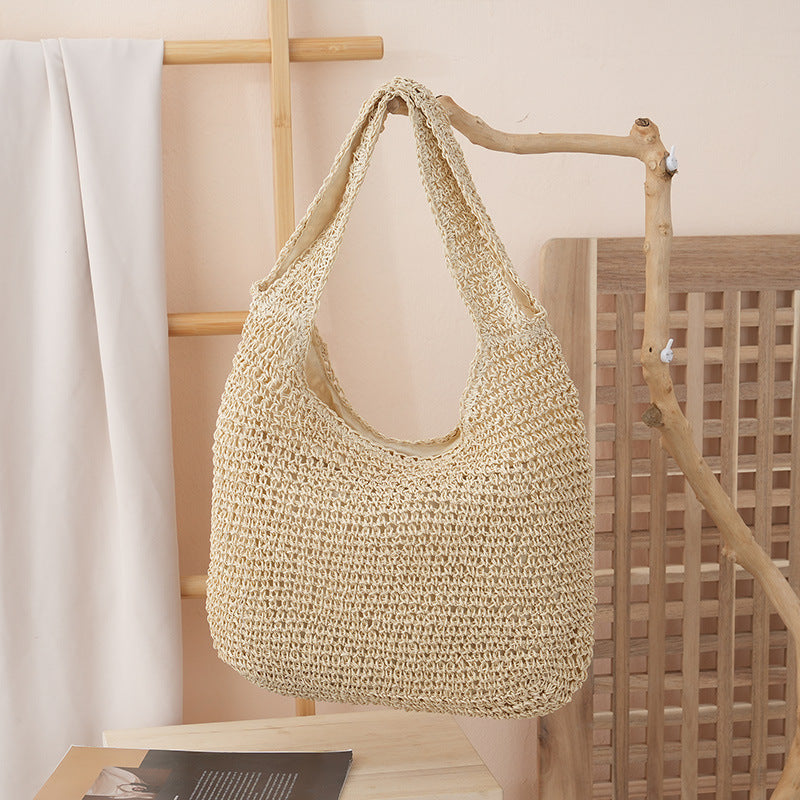 Handmade Wicker Bag Brown Beige | Kelmera