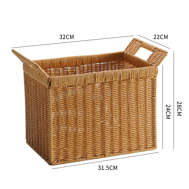 Handmade Woven Storage Basket Dark Brown | Kelmera