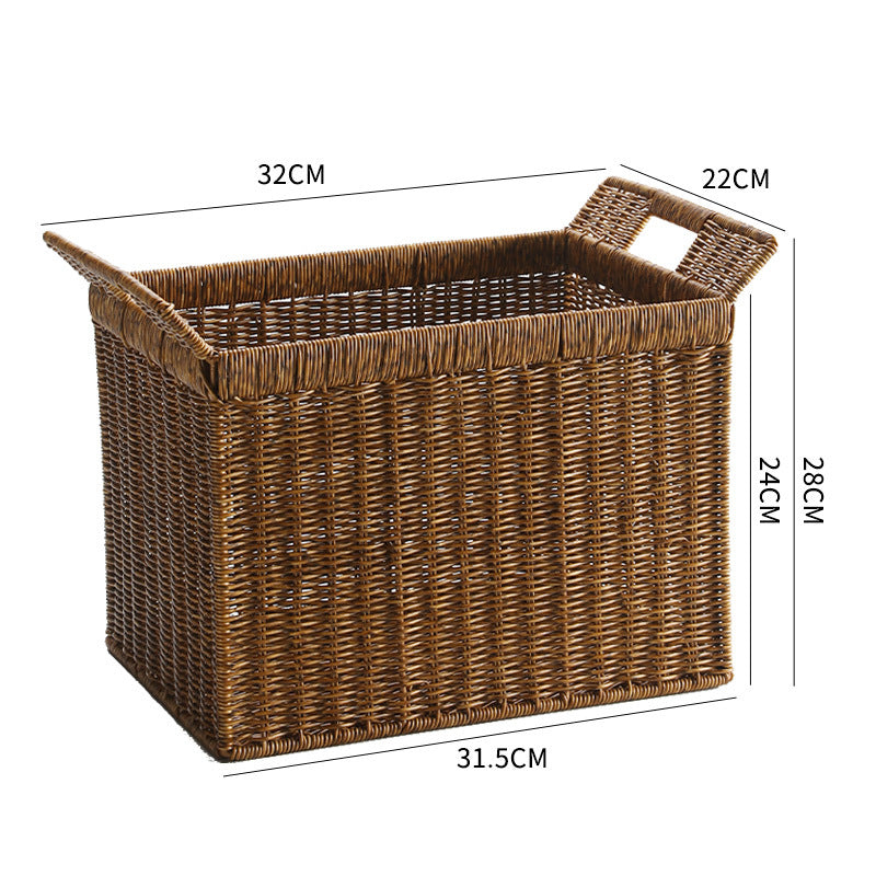 Handmade Woven Storage Basket Dark Brown | Kelmera