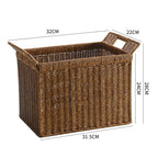 Handmade Woven Storage Basket Dark Brown | Kelmera