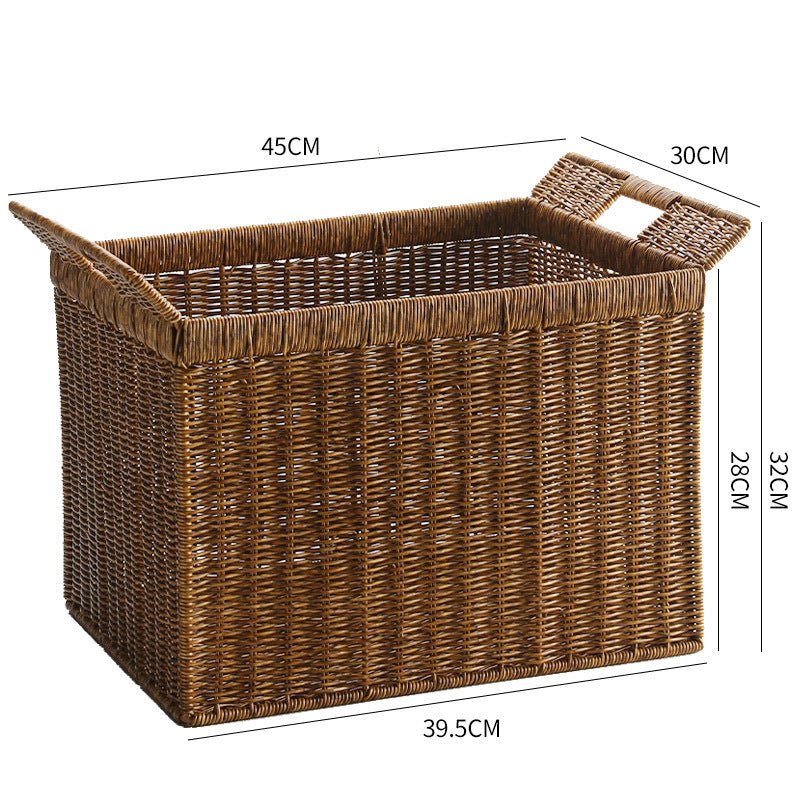 Handmade Woven Storage Basket Dark Brown | Kelmera