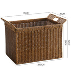 Handmade Woven Storage Basket Dark Brown | Kelmera