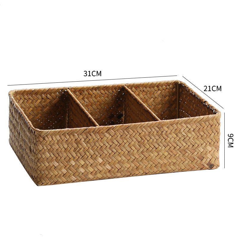 Handwoven Bamboo Storage Organizer Basket | Kelmera