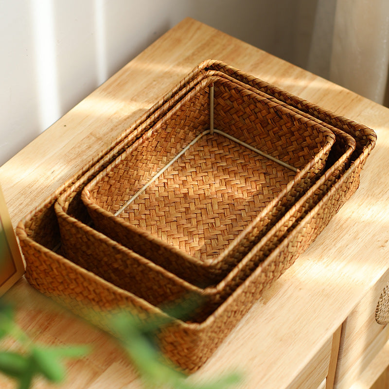 Handwoven Bamboo Storage Tray | Kelmera