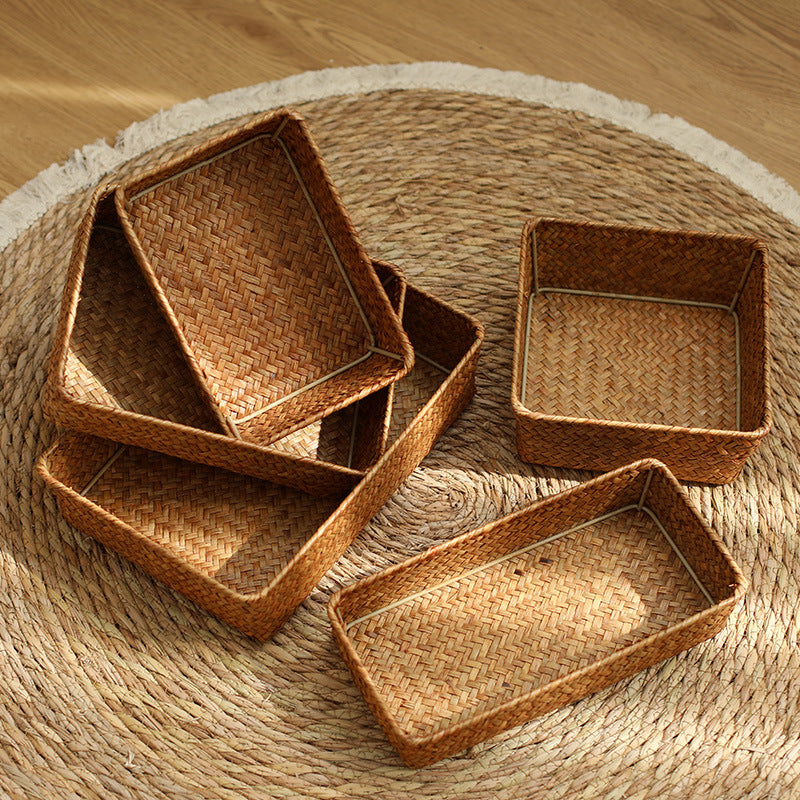 Handwoven Bamboo Storage Tray | Kelmera
