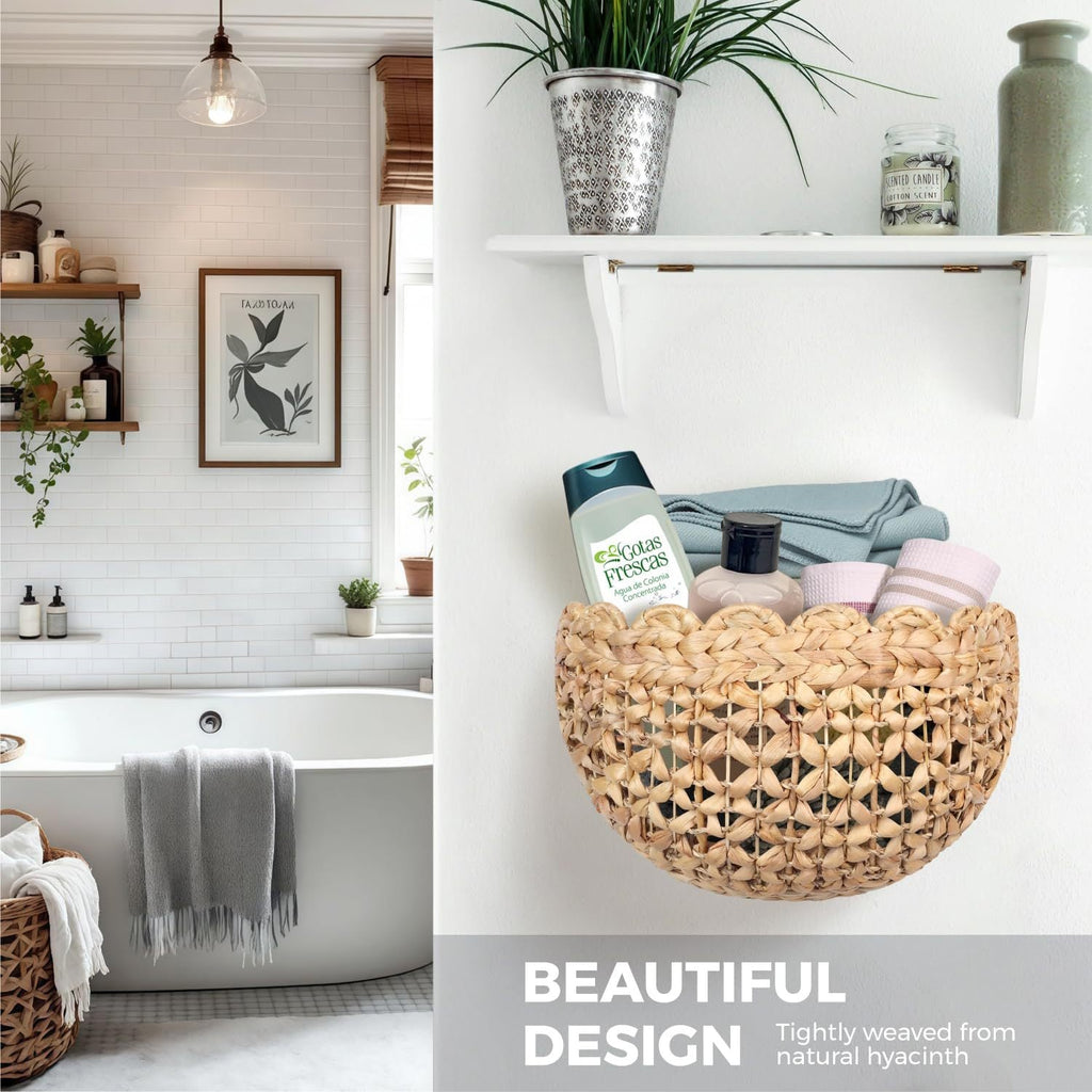 Handwoven Basket Green Beige | Kelmera