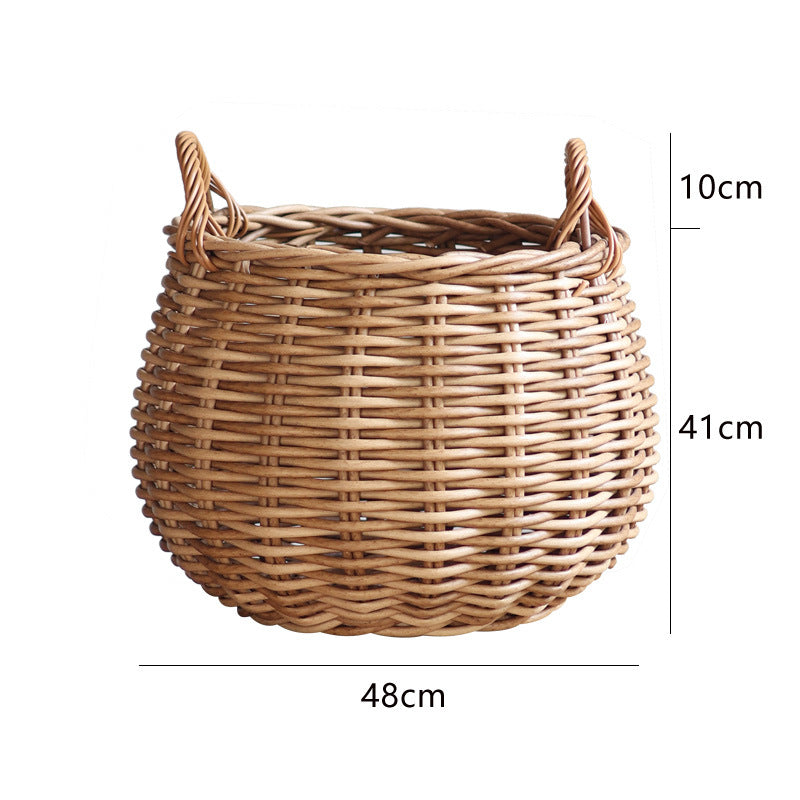 Handwoven Basket with Practical Handles | Kelmera