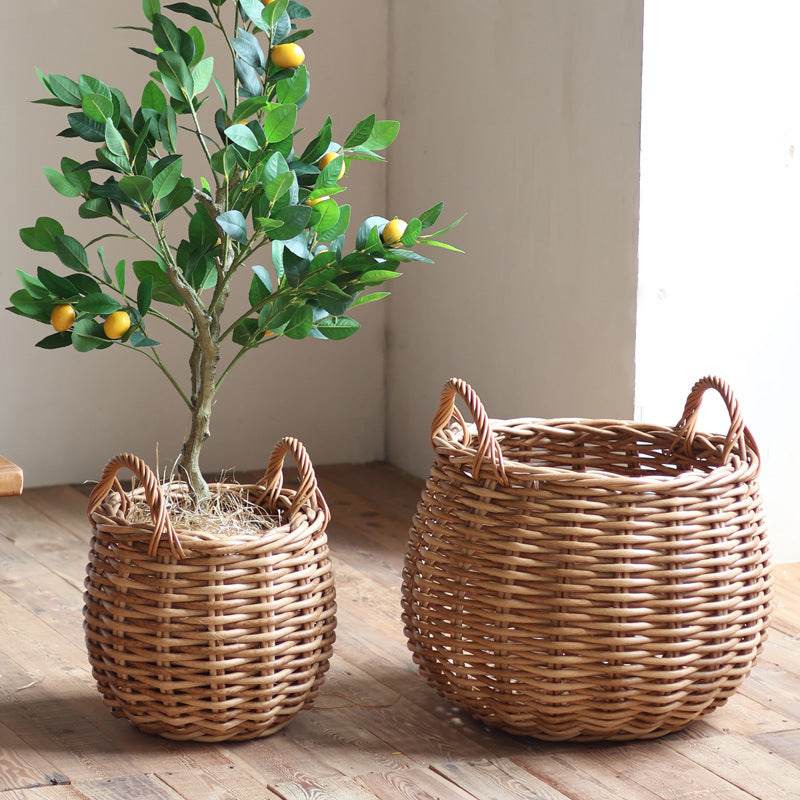 Handwoven Basket with Practical Handles | Kelmera