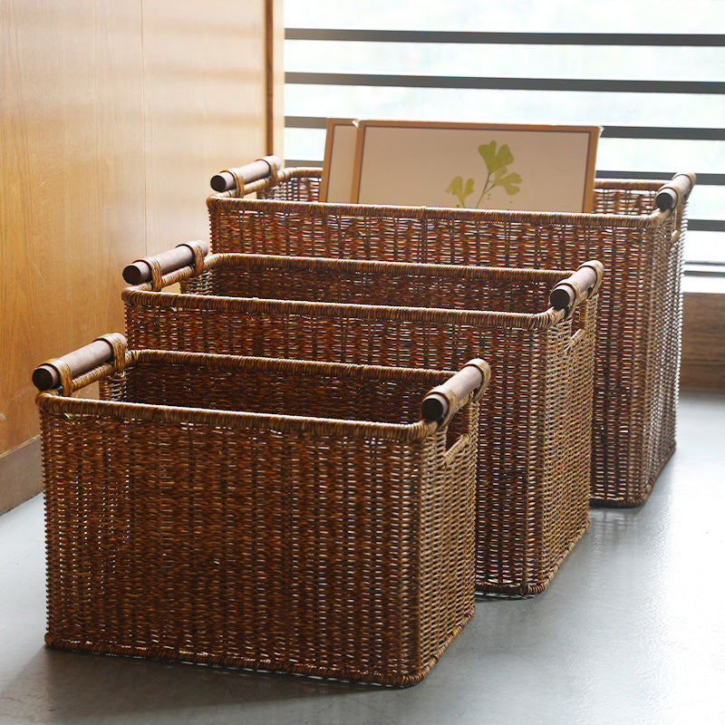 Handwoven Decorative Basket Light Brown | Kelmera