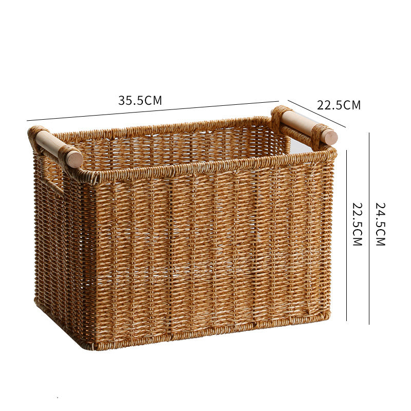 Handwoven Decorative Basket Light Brown | Kelmera