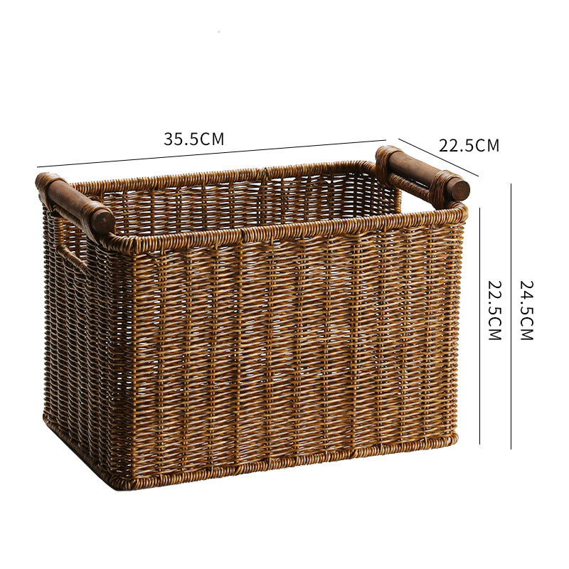 Handwoven Decorative Basket Light Brown | Kelmera