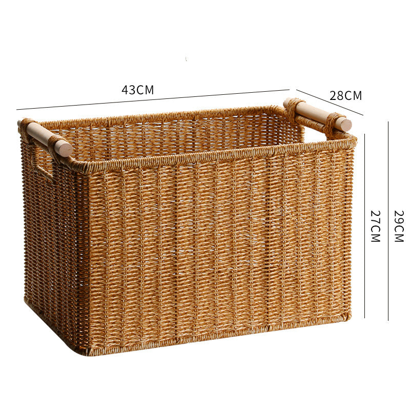 Handwoven Decorative Basket Light Brown | Kelmera
